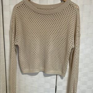 Beige Knit juniors Sweater